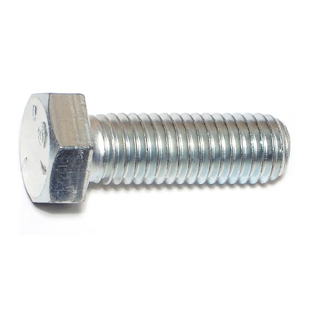 Midwest Fastener Grade 5, 1/2"-13 Hex Head Cap Screw, Zinc Plated Steel, 1-1/2 in L, 50 PK 00336